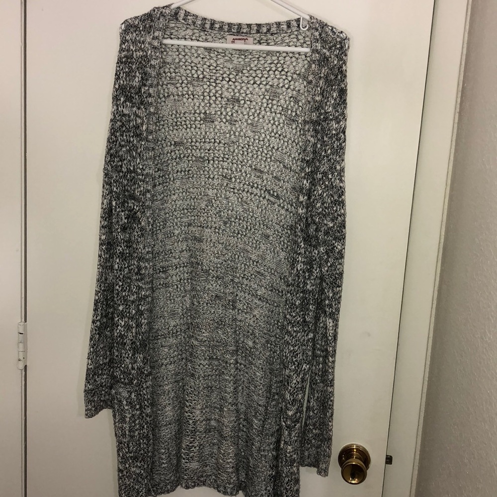 Gray cardigan